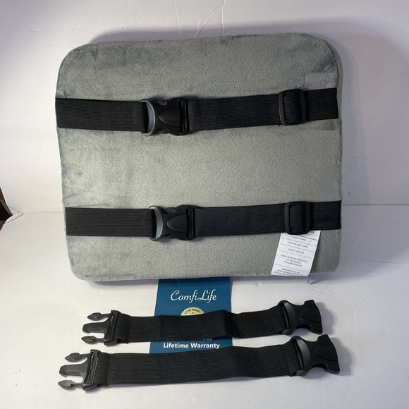 ComfiLife Lumbar Support Back Pillow Memory Foam Adjustable Office Chair Car Etc - Picture 3 of 5